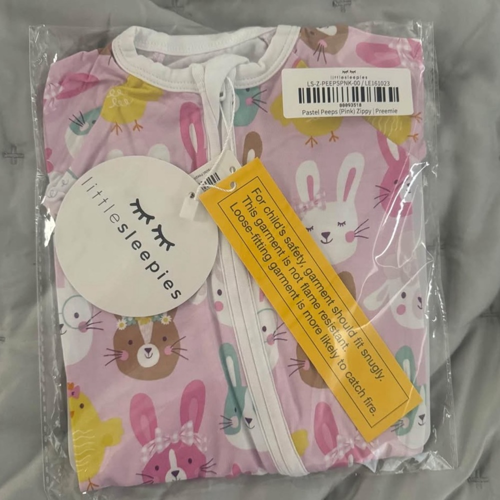 Little Sleepies Pink Pastel Parade